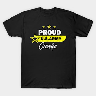 Be proud to be in the us army military, proud us army grandpa T-Shirt